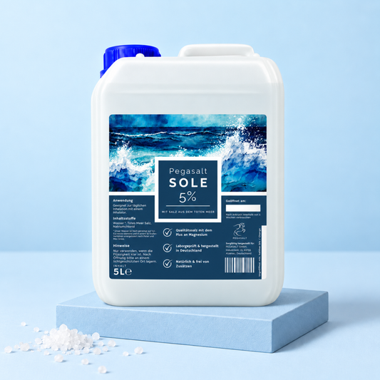 Pegasalt-Sole 5% | Sole zur Inhalation für 5000 ml | PEGASALT
