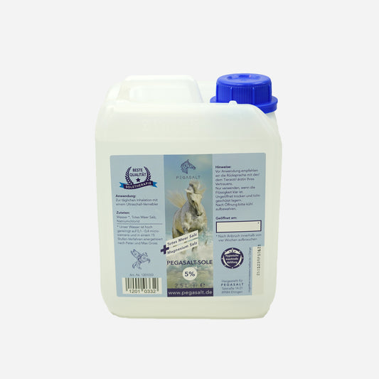 Saumure Pegasalt 5% avec sel de la Mer Morte 2500 ml