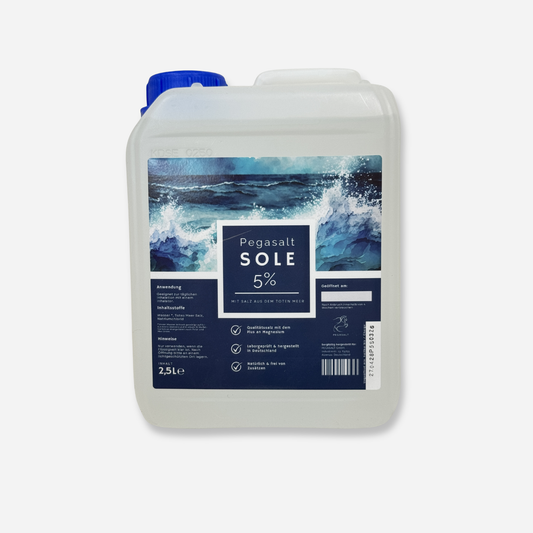Pegasalt-Sole 5 % mit Salz vom Toten Meer 2500 ml - PEGASALT